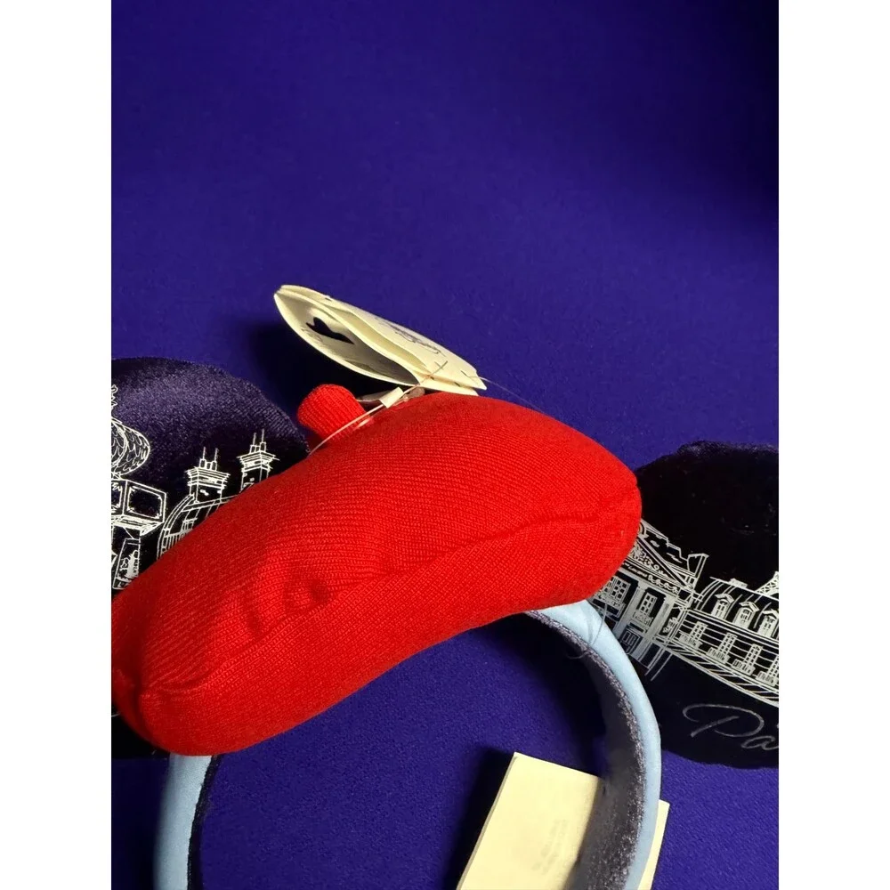 2026 Disney EPCOT World Showcase France Beret Minnie Ears Headband NEW